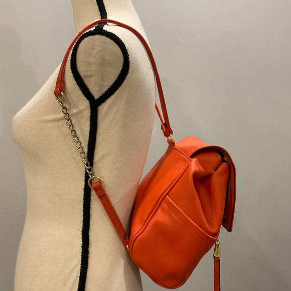 Juicy Couture Salmon & Gold Backpack Purse - Picture 7 of 11